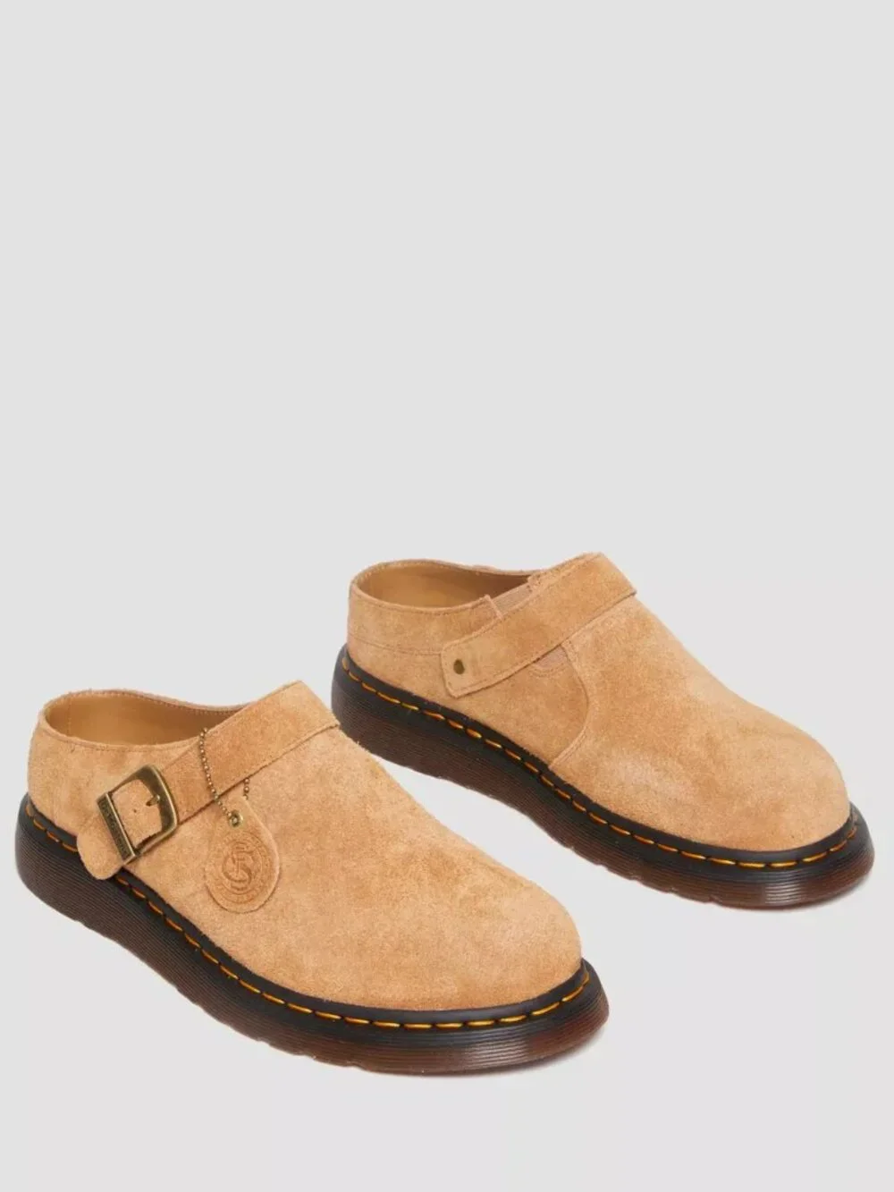 Dr. Martens Men's Size 5 - Isham Desert Oasis Suede Mules Slip-On Shoes